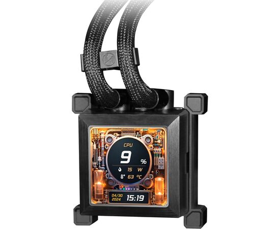 Система рідинного охолодження Lian Li HydroShift LCD 360TL, Black (G89.GHSLCD36TB.00), зображення 3 Система рідинного охолодження Lian Li HydroShift LCD 360TL, Black (G89.GHSLCD36TB.00), зображення 3