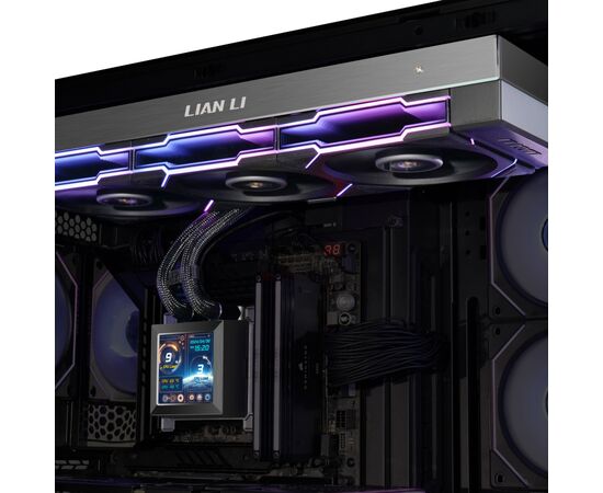 Система рідинного охолодження Lian Li HydroShift LCD 360TL, Black (G89.GHSLCD36TB.00), зображення 5 Система рідинного охолодження Lian Li HydroShift LCD 360TL, Black (G89.GHSLCD36TB.00), зображення 5
