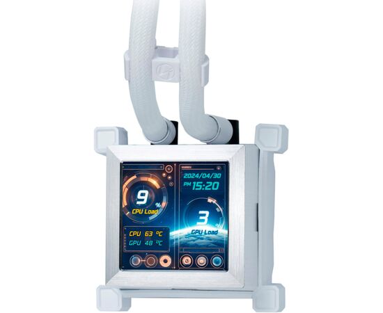 Система рідинного охолодження Lian Li HydroShift LCD 360TL, White (G89.GHSLCD36TW.00), зображення 3 Система рідинного охолодження Lian Li HydroShift LCD 360TL, White (G89.GHSLCD36TW.00), зображення 3