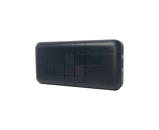 Батарея универсальная XO 20000mAh, PD/20W, QC3.0/22.5W, Input(Type-C,MicroUSB), Output(2*USB,Type-C), Black (PR188_Black), изображение 2 Батарея универсальная XO 20000mAh, PD/20W, QC3.0/22.5W, Input(Type-C,MicroUSB), Output(2*USB,Type-C), Black (PR188_Black), изображение 2