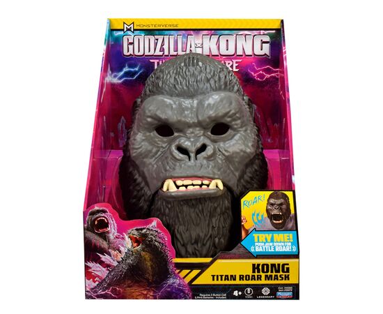 Интерактивная игрушка Godzilla vs. Kong Маска Конга (звук) (35672), изображение 3 Интерактивная игрушка Godzilla vs. Kong Маска Конга (звук) (35672), изображение 3