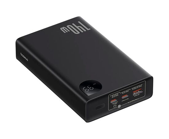 Батарея универсальная Baseus Adaman Metal Digital Display 24000mAh 140W, Black (P10021508113-00) (P10021507112-02), изображение 3 Батарея универсальная Baseus Adaman Metal Digital Display 24000mAh 140W, Black (P10021508113-00) (P10021507112-02), изображение 3
