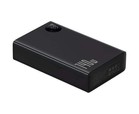 Батарея универсальная Baseus Adaman Metal Digital Display 24000mAh 140W, Black (P10021508113-00) (P10021507112-02), изображение 4 Батарея универсальная Baseus Adaman Metal Digital Display 24000mAh 140W, Black (P10021508113-00) (P10021507112-02), изображение 4