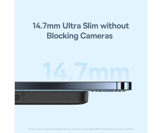 Батарея универсальная Baseus Wireless Magnetic Mini 10000mAh 20W, Black (PPCX030001\PPCXM10) (P10022100112-00), изображение 12 Батарея универсальная Baseus Wireless Magnetic Mini 10000mAh 20W, Black (PPCX030001\PPCXM10) (P10022100112-00), изображение 12
