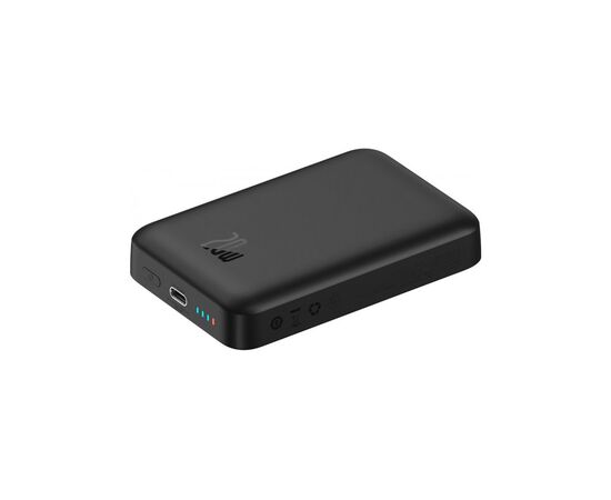 Батарея универсальная Baseus Wireless Magnetic Mini 10000mAh 20W, Black (PPCX030001\PPCXM10) (P10022100112-00), изображение 5 Батарея универсальная Baseus Wireless Magnetic Mini 10000mAh 20W, Black (PPCX030001\PPCXM10) (P10022100112-00), изображение 5