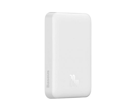 Батарея универсальная Baseus Wireless Magnetic Mini 10000mAh 20W, White (PPCX030002\PPCXM10) (P10022100212-00), изображение 4 Батарея универсальная Baseus Wireless Magnetic Mini 10000mAh 20W, White (PPCX030002\PPCXM10) (P10022100212-00), изображение 4