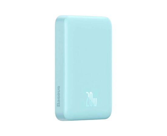 Батарея универсальная Baseus Wireless Magnetic Mini 10000mAh 20W, Blue (PPCX030003\PPCXM10) (P10022100312-00), изображение 3 Батарея универсальная Baseus Wireless Magnetic Mini 10000mAh 20W, Blue (PPCX030003\PPCXM10) (P10022100312-00), изображение 3