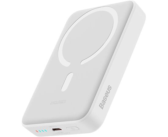 Батарея универсальная Baseus Magnetic Mini 10000mAh 30W, White (PPCX110002\PPCXM1030) (P10022105212-01)