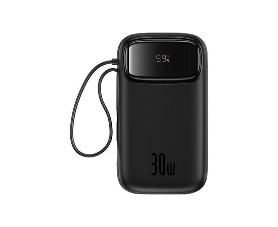 Батарея універсальна Baseus QPow2 20000mAh 30W, with 2*Type-C Cable, Black (P10055009113-00), зображення 2 Батарея універсальна Baseus QPow2 20000mAh 30W, with 2*Type-C Cable, Black (P10055009113-00), зображення 2