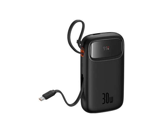 Батарея універсальна Baseus QPow2 20000mAh 30W, with 2*Type-C Cable, Black (P10055009113-00), зображення 3 Батарея універсальна Baseus QPow2 20000mAh 30W, with 2*Type-C Cable, Black (P10055009113-00), зображення 3