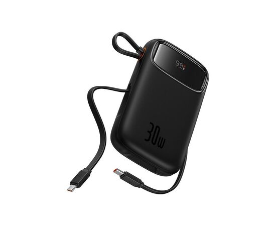 Батарея универсальная Baseus QPow2 20000mAh 30W, with 2*Type-C Cable, Black (P10055009113-00)