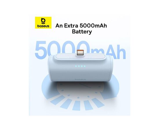 Батарея универсальная Baseus Compact 4900mAh 20W Type-C, White (PPWC05T) (P10068302212-00), изображение 3 Батарея универсальная Baseus Compact 4900mAh 20W Type-C, White (PPWC05T) (P10068302212-00), изображение 3