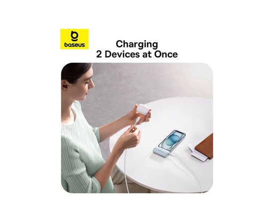 Батарея универсальная Baseus Compact 4900mAh 20W Lightning, Black (PPWC05I) (P10068304112-00), изображение 8 Батарея универсальная Baseus Compact 4900mAh 20W Lightning, Black (PPWC05I) (P10068304112-00), изображение 8