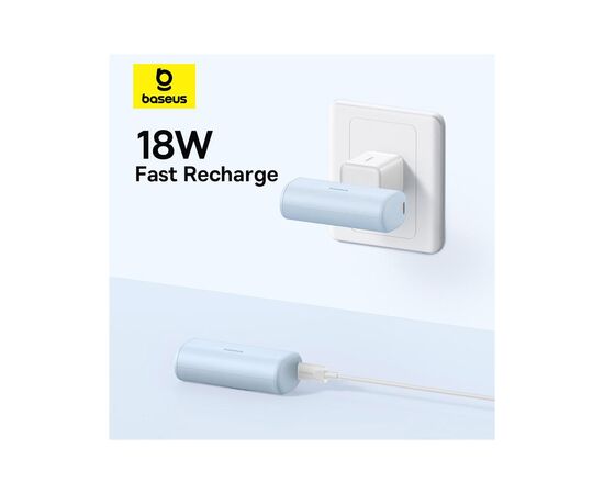 Батарея универсальная Baseus Compact 4900mAh 20W Lightning, White (PPWC05I) (P10068304212-00), изображение 7 Батарея универсальная Baseus Compact 4900mAh 20W Lightning, White (PPWC05I) (P10068304212-00), изображение 7