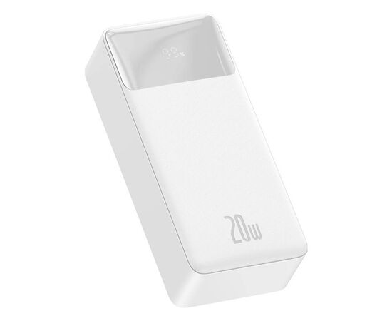 Батарея универсальная Baseus Bipow Overseas 30000mAh 20W, White (PPBD050402), изображение 2 Батарея универсальная Baseus Bipow Overseas 30000mAh 20W, White (PPBD050402), изображение 2