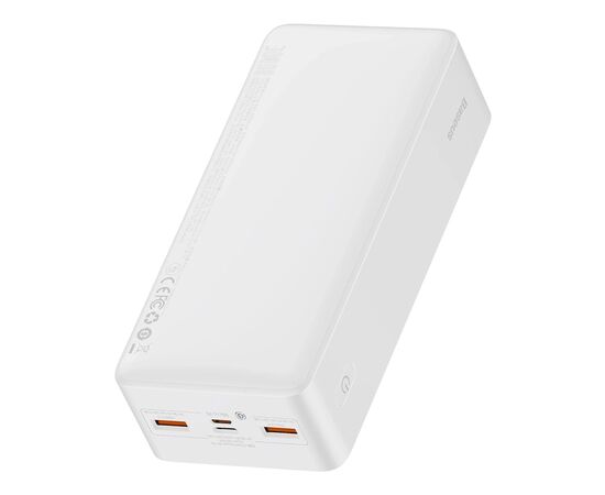 Батарея универсальная Baseus Bipow Overseas 30000mAh 20W, White (PPBD050402), изображение 3 Батарея универсальная Baseus Bipow Overseas 30000mAh 20W, White (PPBD050402), изображение 3