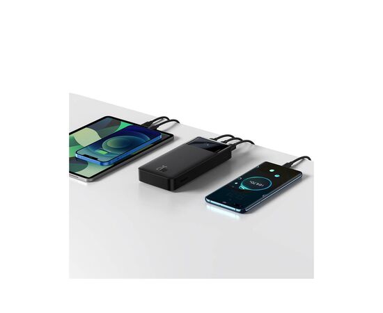 Батарея универсальная Baseus Bipow Digital Display 20000mAh 20W, Black (PPDML-M01) (PPBD050501), изображение 8 Батарея универсальная Baseus Bipow Digital Display 20000mAh 20W, Black (PPDML-M01) (PPBD050501), изображение 8