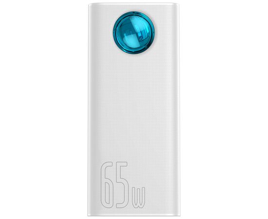 Батарея универсальная Baseus Amblight Digital Quick 30000mAh 65W, White (PPLG000102), изображение 2 Батарея универсальная Baseus Amblight Digital Quick 30000mAh 65W, White (PPLG000102), изображение 2