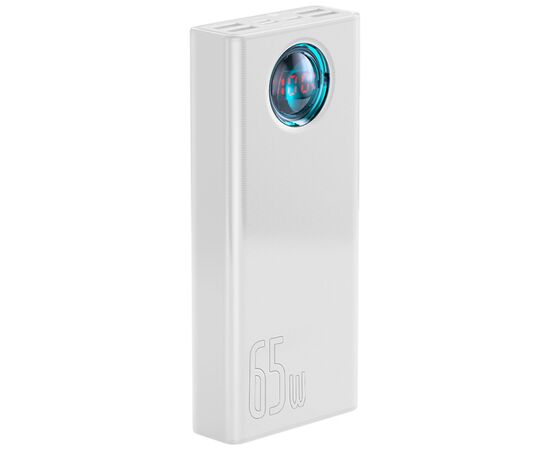 Батарея универсальная Baseus Amblight Digital Quick 30000mAh 65W, White (PPLG000102), изображение 3 Батарея универсальная Baseus Amblight Digital Quick 30000mAh 65W, White (PPLG000102), изображение 3