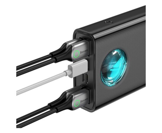 Батарея универсальная Baseus Amblight Digital Quick 30000mAh 65W, Black (PPLG00101), изображение 3 Батарея универсальная Baseus Amblight Digital Quick 30000mAh 65W, Black (PPLG00101), изображение 3