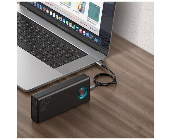 Батарея универсальная Baseus Amblight Digital Quick 30000mAh 65W, Black (PPLG00101), изображение 7 Батарея универсальная Baseus Amblight Digital Quick 30000mAh 65W, Black (PPLG00101), изображение 7
