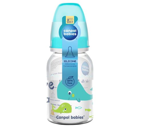 Бутылочка для кормления Canpol babies PP LOVE&SEA 120 мл бирюзовая (59/300_tur), изображение 3 Бутылочка для кормления Canpol babies PP LOVE&SEA 120 мл бирюзовая (59/300_tur), изображение 3