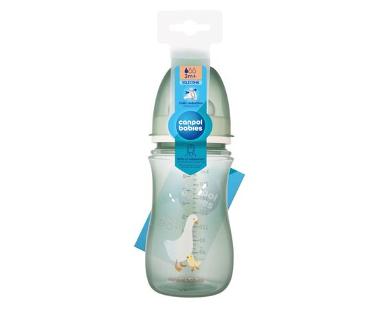 Бутылочка для кормления Canpol babies Easystart - Гусь антиколиковая с широким отверстием 120 мл (35/244), изображение 4 Бутылочка для кормления Canpol babies Easystart - Гусь антиколиковая с широким отверстием 120 мл (35/244), изображение 4