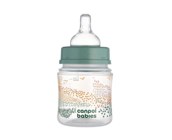 Бутылочка для кормления Canpol babies Easystart MOUNTAINS антиколиковая с широким отверстием 120 мл бежевая (35/242_bei), изображение 3 Бутылочка для кормления Canpol babies Easystart MOUNTAINS антиколиковая с широким отверстием 120 мл бежевая (35/242_bei), изображение 3