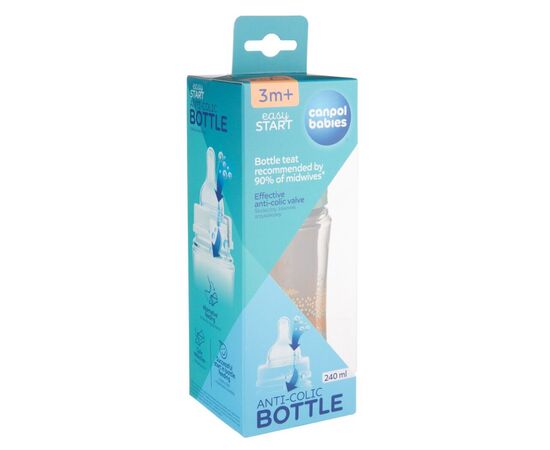 Бутылочка для кормления Canpol babies Easystart MOUNTAINS антиколиковая с широким отверстием 240 мл бежевая (35/243_bei), изображение 4 Бутылочка для кормления Canpol babies Easystart MOUNTAINS антиколиковая с широким отверстием 240 мл бежевая (35/243_bei), изображение 4