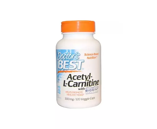 Аминокислота Doctor's Best Ацетил L-Карнитин 500мг, Biosint, 120 гелевых капсул (DRB-00152)