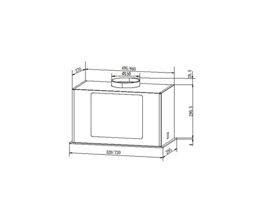 Вытяжка кухонная Grunhelm GVB 430 TW, изображение 5 Вытяжка кухонная Grunhelm GVB 430 TW, изображение 5