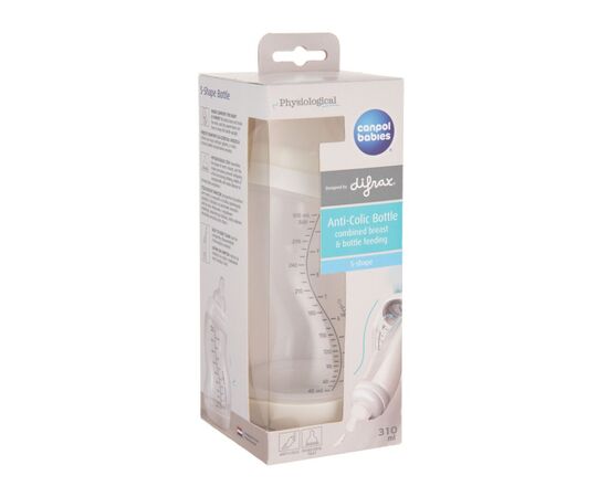 Пляшечка для годування Canpol babies S-Shape антиколікова широкоотворова 310 мл (24/200), зображення 3 Пляшечка для годування Canpol babies S-Shape антиколікова широкоотворова 310 мл (24/200), зображення 3