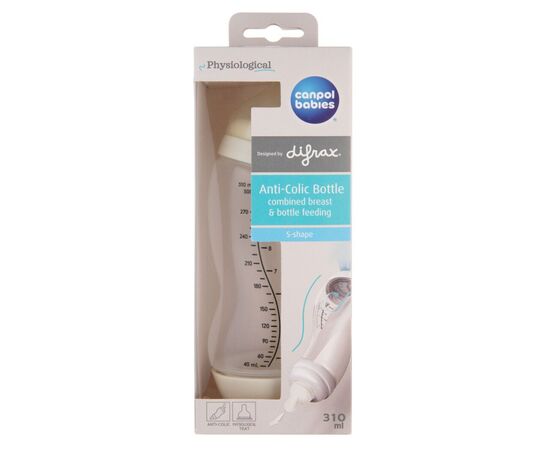 Пляшечка для годування Canpol babies S-Shape антиколікова широкоотворова 310 мл (24/200), зображення 4 Пляшечка для годування Canpol babies S-Shape антиколікова широкоотворова 310 мл (24/200), зображення 4