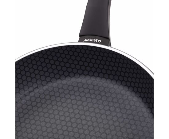 Сковорода Ardesto Gemini Salerno, 24см, алюміній, чорний (AR1324A), зображення 5 Сковорода Ardesto Gemini Salerno, 24см, алюміній, чорний (AR1324A), зображення 5