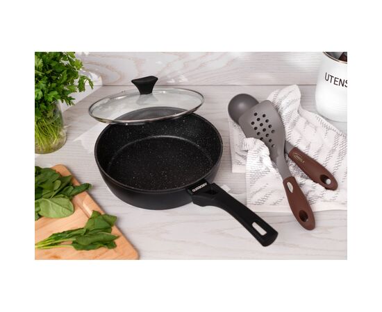 Сковорода Ardesto Gemini Livorno, 26см, алюміній, чорний (AR1226A), изображение 2 Сковорода Ardesto Gemini Livorno, 26см, алюміній, чорний (AR1226A), изображение 2