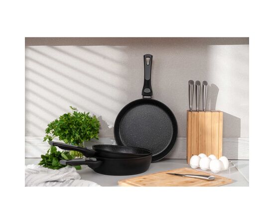 Сковорода Ardesto Gemini Bari, 26см, алюміній, чорний (AR1226B), зображення 11 Сковорода Ardesto Gemini Bari, 26см, алюміній, чорний (AR1226B), зображення 11