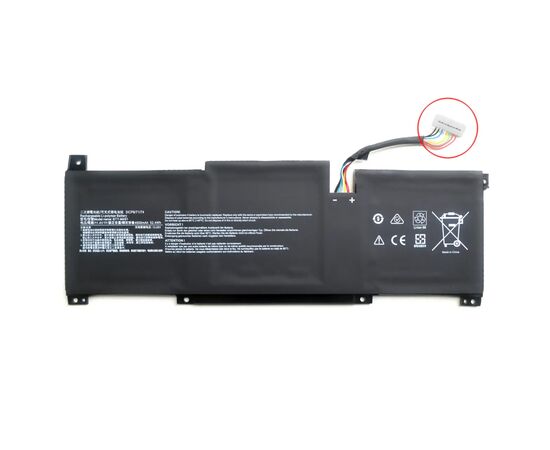 Аккумулятор для ноутбука MSI BTY-M491, 4600mAh (52.4Wh), 3cell, 11.4V, Li-Pol AlSoft (A47921)