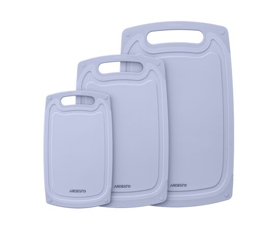 Дошка для нарізання Ardesto Gemini 25 х 15 х 0.8 см пластик, сірий (AR1425GR), зображення 4