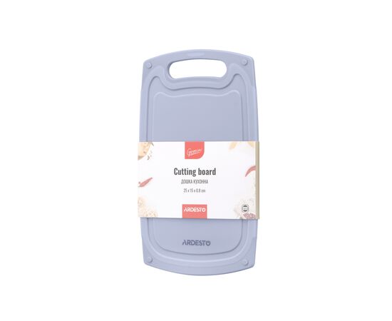 Разделочная доска Ardesto Gemini 25 х 15 х 0.8 см пластик, сірий (AR1425GR)