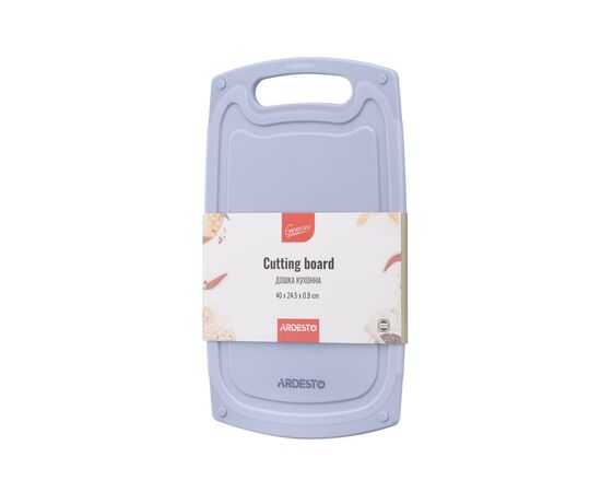 Разделочная доска Ardesto Gemini 40 х 24.5 х 0.9 см пластик, сірий (AR1440GR)