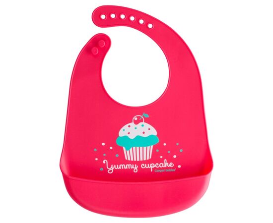 Нагрудничек Canpol babies силиконовый – красный (74/020_red)