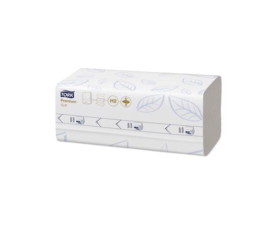 Бумажные полотенца Tork Xpress Premium Soft Листовые узкопанельные Сборка Multifold Белые 2 слоя 21х24 см 225 листов (322542154151)