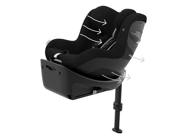 Автокрісло Cybex Sirona G i-Size Plus Moon Black (523001207), зображення 6 Автокрісло Cybex Sirona G i-Size Plus Moon Black (523001207), зображення 6