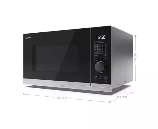 Микроволновая печь Sharp YC-PG254AE-S, изображение 4 Микроволновая печь Sharp YC-PG254AE-S, изображение 4