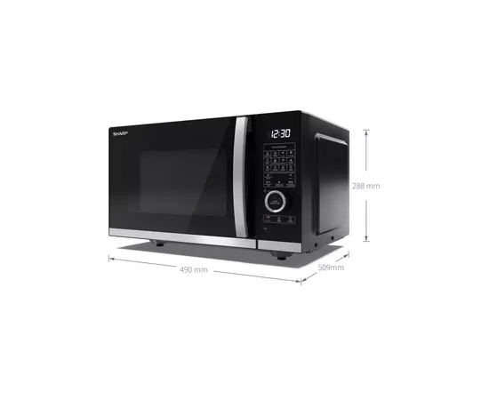Микроволновая печь Sharp YC-QC254AE-B, изображение 6 Микроволновая печь Sharp YC-QC254AE-B, изображение 6