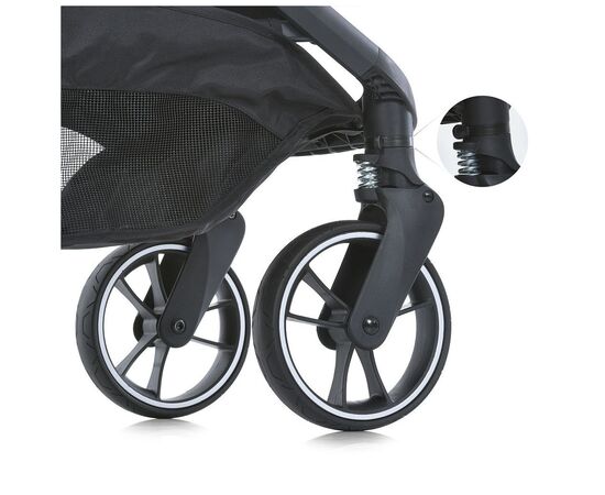 Коляска El Camino BEYA ME 1127-G (black) (ME 1127-G black), изображение 10 Коляска El Camino BEYA ME 1127-G (black) (ME 1127-G black), изображение 10
