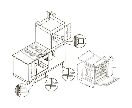 Духовой шкаф GRANADO GEO 62-1310 grafito glass (GEO162131088), изображение 12 Духовой шкаф GRANADO GEO 62-1310 grafito glass (GEO162131088), изображение 12