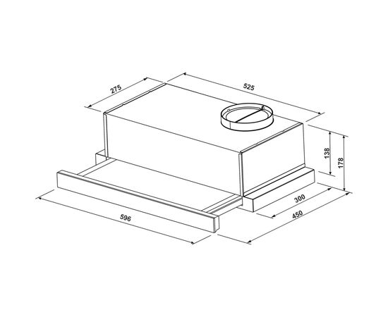 Вытяжка кухонная GRANADO Telde 602-450 inox (GCH316277), изображение 9 Вытяжка кухонная GRANADO Telde 602-450 inox (GCH316277), изображение 9