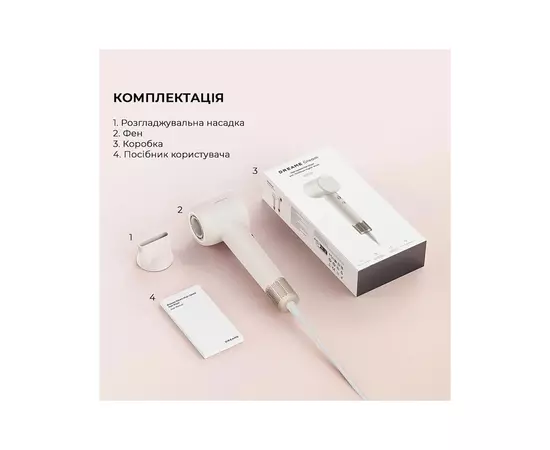 Фен Dreame Gleam White (AHD12A-WH), изображение 12 Фен Dreame Gleam White (AHD12A-WH), изображение 12