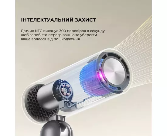 Фен Dreame Pocket Grey (AHD51-GR), изображение 4 Фен Dreame Pocket Grey (AHD51-GR), изображение 4